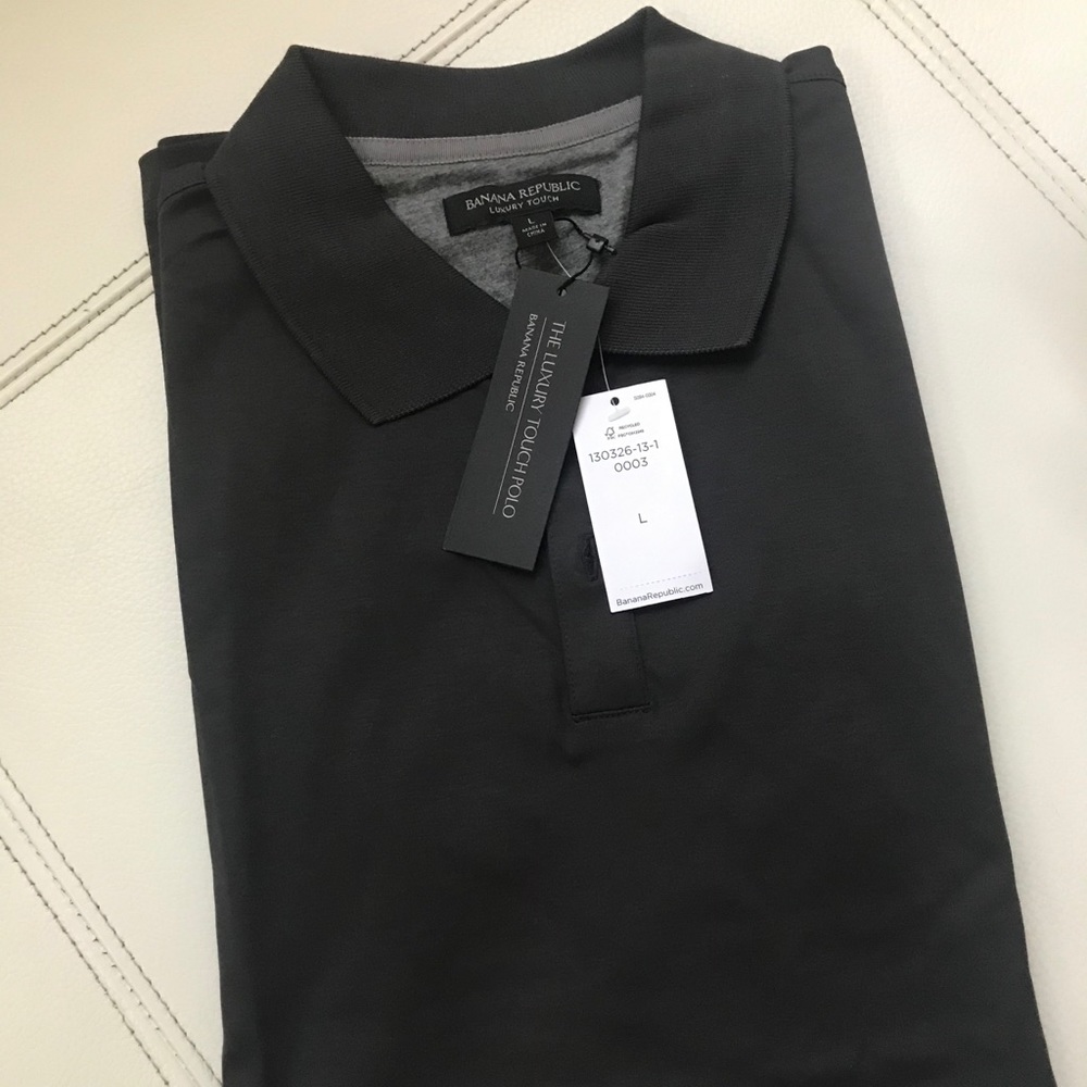 banana republic lux touch polo L